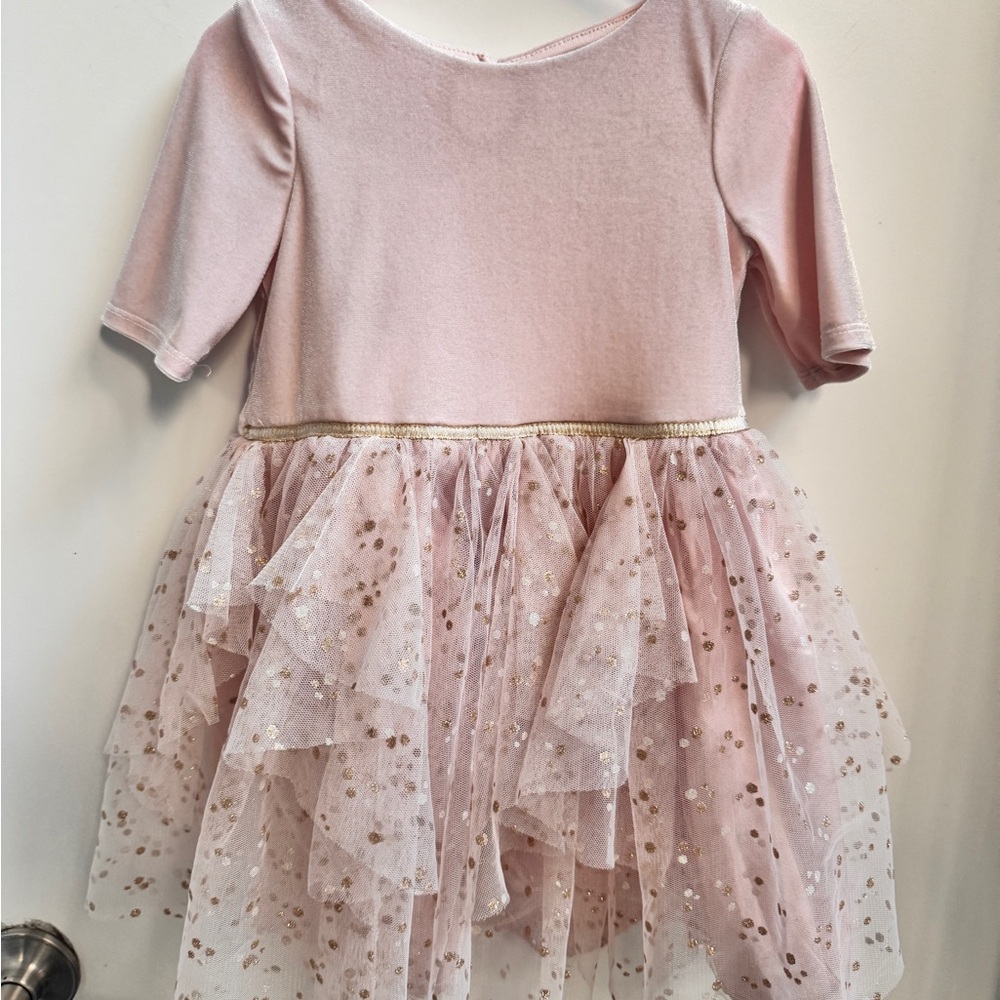 4t Blush Pink with Gold Dress